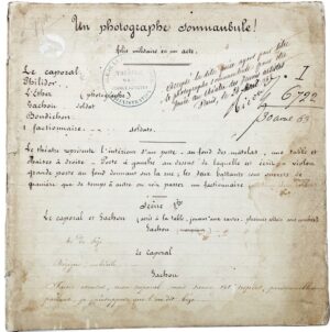 COLLODION (Victor). [Manuscrit]. Un Photographe somnambule ! Folie militaire en un acte.