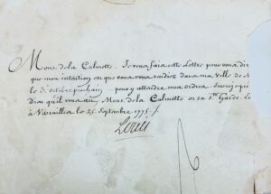 [Languedoc. Nîmes. Mathéi de la Calmette de Valfons]. Correspondance des Grands Personnages de la Cour adressée à Charles Mathieu de La Calmette, marquis de Valfons, vicomte de Sebourg.
