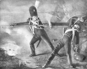 MARESCHAL (Armand-Adrien). Collection de Dessins Lithographiés représentant les Principales Positions du Canonnier, dans les Manoeuvres de l'Artillerie Française ; Ouvrage exécuté par Ordre de Son Excellence le Maréchal Duc de Bellune, Ministre de la Guerre, par le Chev. Mareschal, Officier au Corps Royal de lArtillerie, ancien Élève de l'École Polytechnique.