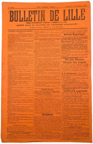 Bulletin de Lille, publié sous le contrôle de l'autorité allemande.