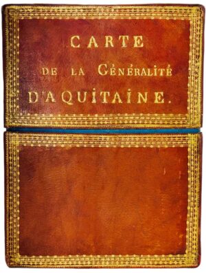 BELLEYME (Pierre de). Carte de la Généralité d'Aquitaine dédiée à Monsieur de Néville, Intendant de la Province. Par son très humble et très obéissant serviteur de Belleyme Ing. Géog. du Roi.