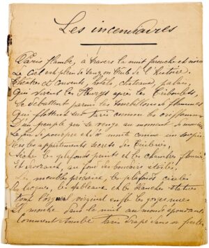[MICHEL (Louise)], VERMERSCH (Eugène). Les Incendiaires.