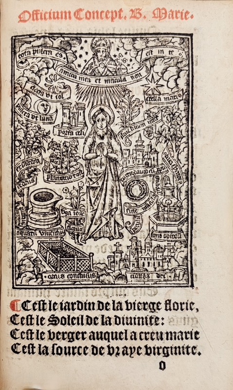 Heures de nostre Dame a l'usage de Romme Nouvellement imprimées à Paris, avec plusieurs belles Oraisons et Histoires / tant au Kalendrier, aux heures nostre Dame / aux heures de la Croix, aux Heures du Sainct Esprit / aux sept Psalmes que aux Vigiles. – Image 5